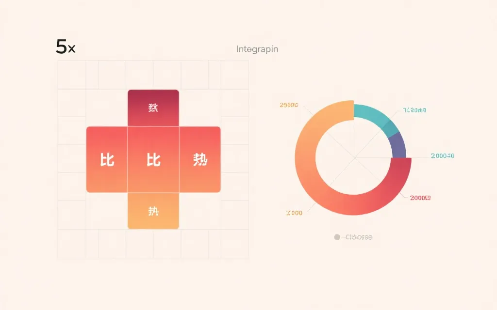 比分概率矩阵与候选比分区间的示意图